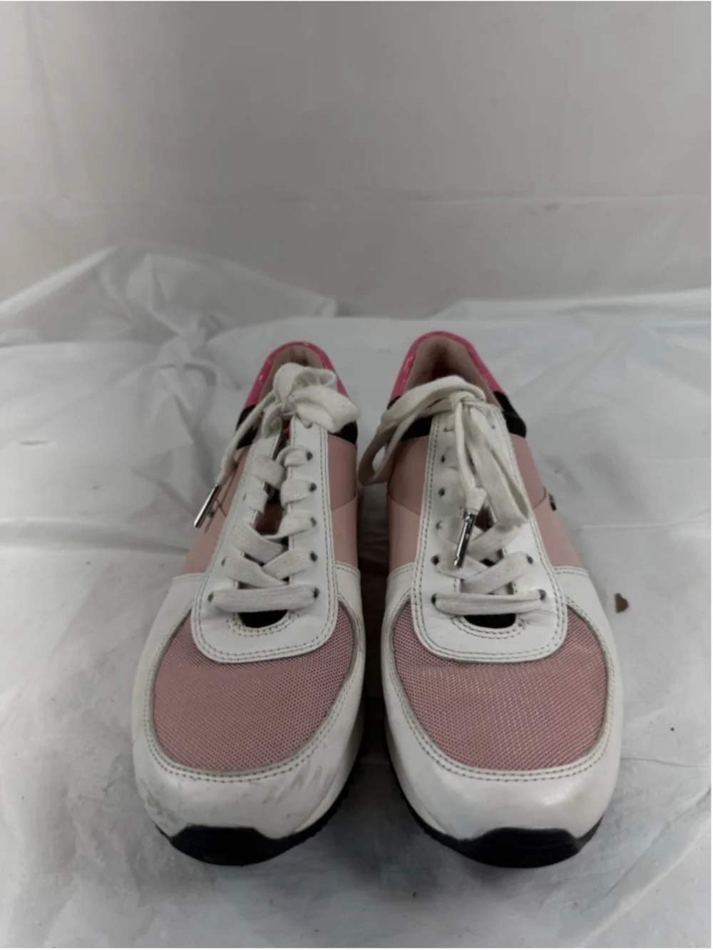 Michael Kors Allie Wrap Trainer Sneakers Smokey Rose Women's Sz 7.5M